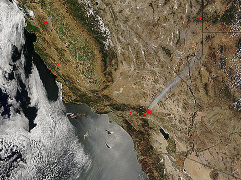 MODIS image for July 12, 2006